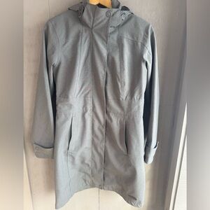 Merrell Grey Optishell Windbreaker Rain Jacket Detachable hood Women’s XS